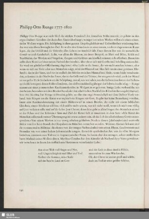 Philipp Otto Runge 1777-1810