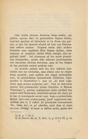 De haud et haudquaquam negationum apud scriptores Latinos usu