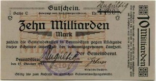 Notgeld - 10 Md. Mark