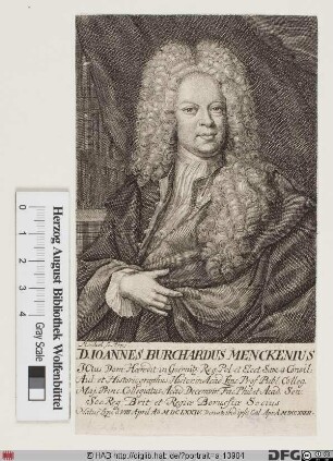 Bildnis Johann Burchard Mencke