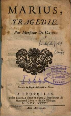 Marius : tragédie