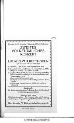 Zweites Volkstümliches Konzert