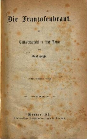 Die Franzosenbraut