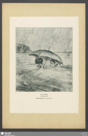 Sommer-Skizze. Im Seebad, 1860