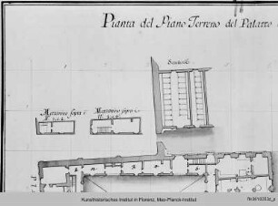 Grundriss des Erdgeschosses des Palazzo Imperiale in Siena