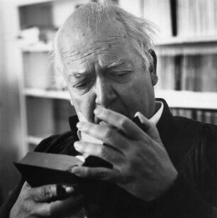 Friedrich Josef Dürrenmatt (1921-1990; schweizer Schriftsteller, Dramatiker und Maler). 1985