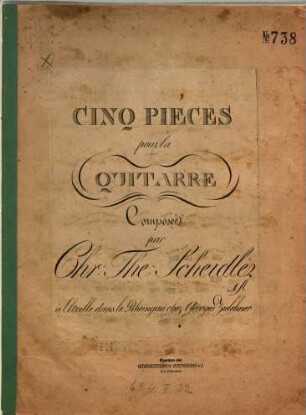 Cinq pièces pour la guitarre