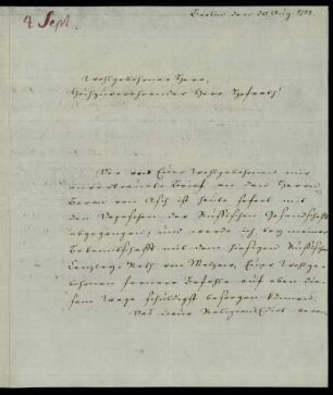 [Brief von Schwarzkopf an Heyne vom 30.08.1788]