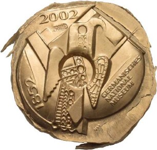 Medaille von Victor Huster auf 150 Jahre Germanisches Nationalmuseum Nürnberg