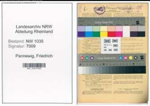 Entnazifizierung Friedrich Pannewig , geb. 20.08.1893 (Kaufmaennischer Angestellter)