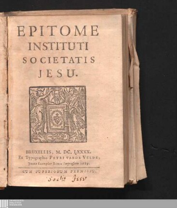 Epitome Instituti Societatis Jesu