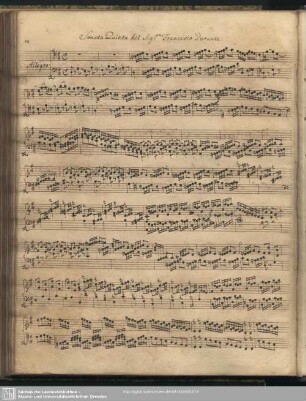 Sonata Quinta del Sig:re Francesco Durante.