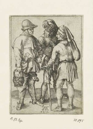 Drei Bauern im Gespräch