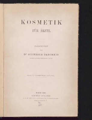 Kosmetik für Ärzte