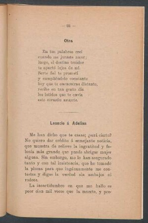 Leoncio á Adelina
