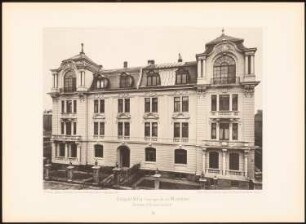 Doppel-Villa Findlingsstraße, München: Ansicht (aus: Moderne Neubauten, 1.Jg., 1894, hrsg. W. Kick)