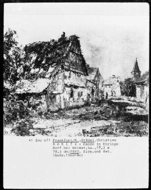 Gasse in Ehringsdorf bei Weimar