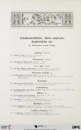 Schabkunstblätter, dabei englische, Kupferstiche etc. (Nr. 164-188)