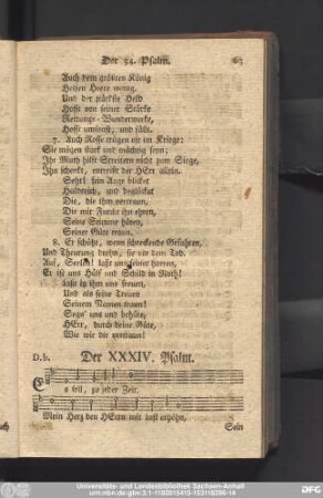Der XXXIV. Psalm.