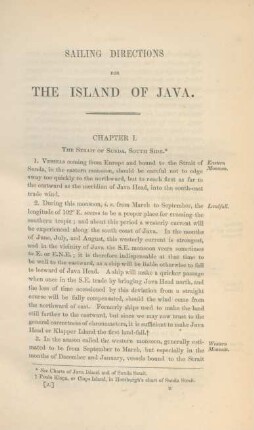Sailing directions for the island of Java
