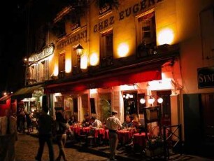 Montmartre, abends am Place du Tertre