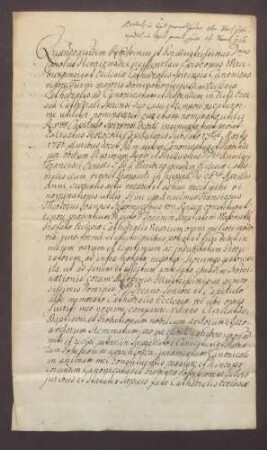 Procuratorium des Anselm Franz von Kerpen für den Vikar Wasmuth.
