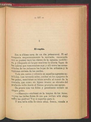 I El rapto.