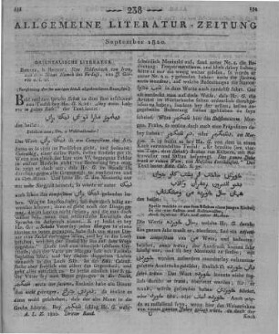 Firdausī, A. C. M.: Das Heldenbuch von Iran, aus dem Schah Nameh des Firdussi. Bd. 1-2. Übers. v. J. v. Görres. Berlin: Reimer 1820 (Fortsetzung der im vorigen Stück abgebrochenen Rezension)