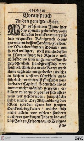 Voransprach an den geneigten Leser
