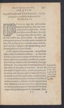 Oratio ... habita in provinciali Concilio VI.