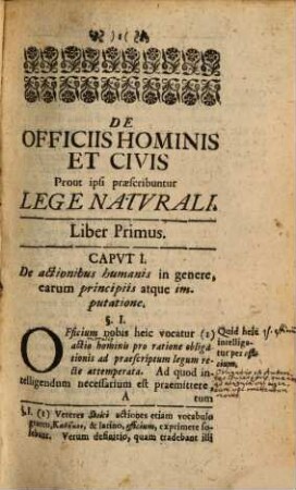 Sam. Pufendorfii De Officiis Hominis Et Civis prout ipsi praescribuntur Lege Natvrali, Libri Duo