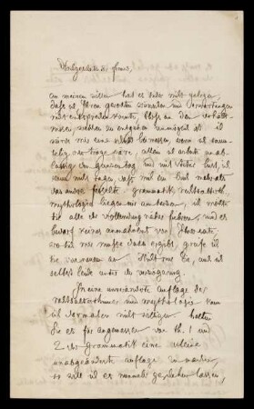 Brief von Jacob Grimm an Dieterichsche Buchhandlung, Göttingen