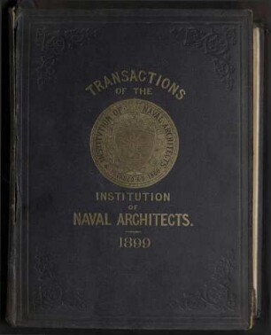 Transactions of The Institution of Naval Architects - Vol. XLI; Jg. 41