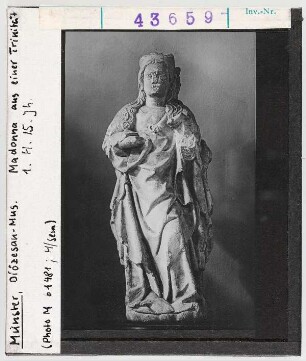 Münster, Diözesanmuseum: Madonna aus einer Trinität