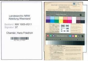 Entnazifizierung Hans Friedrich von Chamier , geb. 25.05.1922 (Verleger)