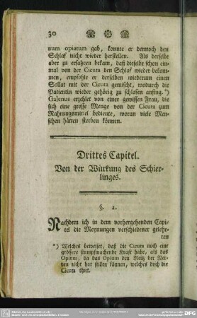 Drittes Capitel. Von der Würkung des Schierlinges