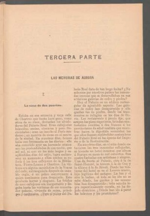 Tercera parte - Las memorias de Aurora