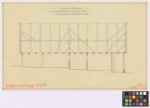 Johannisberg ([Landkreis Habelschwerdt]): [Eduard] Strauch. Scheune (Längsschnitt)