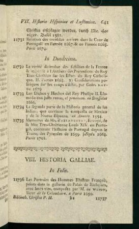 VIII. Historia Galliae
