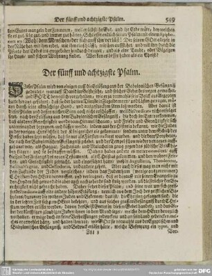 Der fünff und achtzigste Psalm