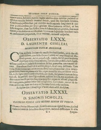 Observatio LXXXI. - C.