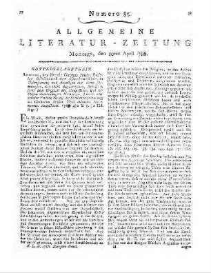 Plato, C. K.: Freundschaftliche Briefe an einem jungen Dorfkantor. Zur Bildung angehender Dorfschullehrer. Helmstedt: Kühnlin 1786