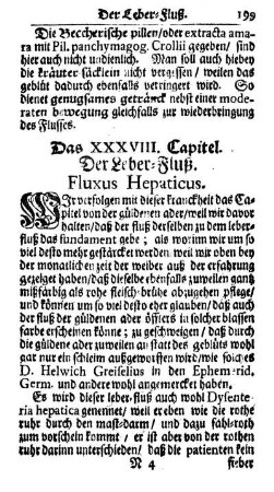 Das XXXVIII. Capitel. Der Leber-Fluß. Fluxus Hepaticus.