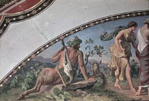 Die drei Grazien entdecken den schlafenden Amor