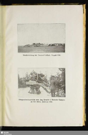 Wechselstellung bei Vorwerk Eckhof, August 1916