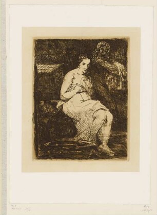 Ankleidende Frau, aus: "Edouard Manet: eaux-fortes"
