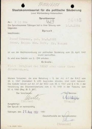 Kresser, Josef