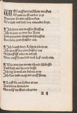 WOl auff wir woellens wecken || Wann es ist an der zeyt ||