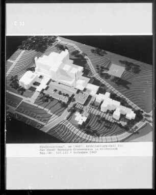 Architekturmodell für das Sankt Bernward-Krankenhaus in Hildesheim