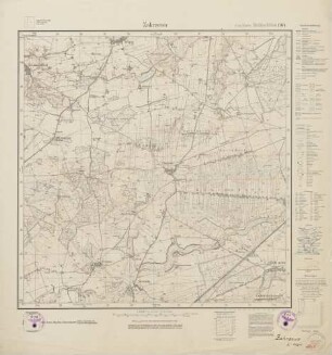 2568 (alte Nr.: 1164) Zakrzewo, Meßtischblatt (4cm - Karte)